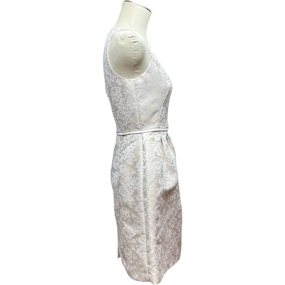 Tahari ASL Jacquard Brocade 2-Piece Jacket Dress Pink Metallic 4P - Picture 8 of 9
